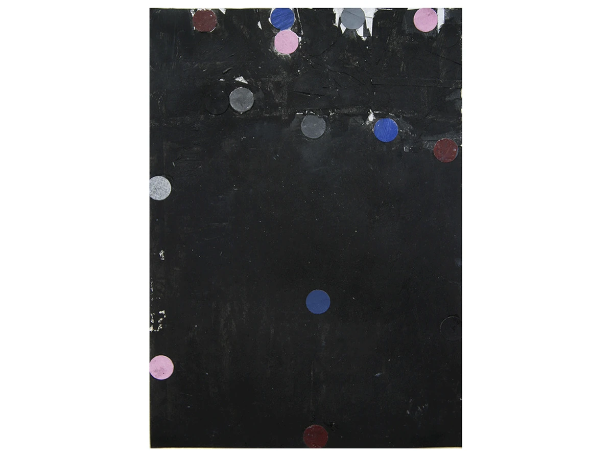 o.T., 2014, Gouache und Ölfarbe auf Papier, 29,7 x 21,0 cm